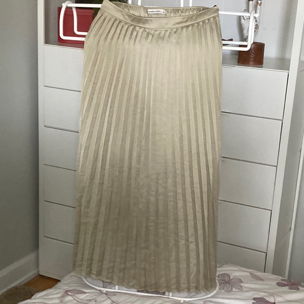 Long pleated skirt